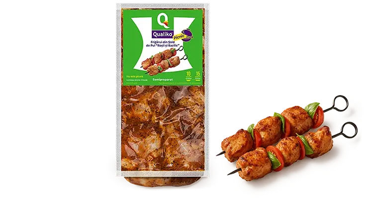 Pui marinat Qualiko — ambalaj