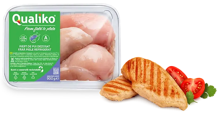 Pui refrigerat Qualiko — ambalaj