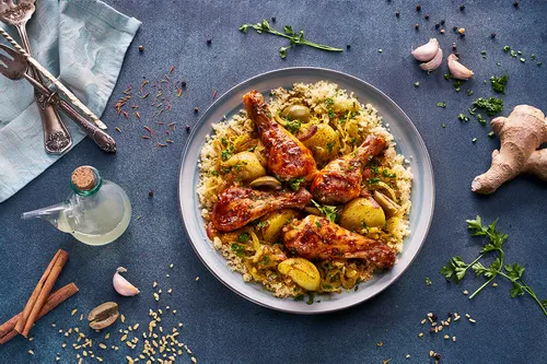 Tagine marocan din copane de pui
